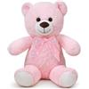 SNOWOLF orsacchiotto peluche Morbido simpatico orso bambola giocattolo animale regalo per i bambini ragazzi ragazze compleanno Natale San Valentino (40m, rosa)