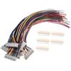 VUNIVERSUM Mr. Plug, 5 x 10 Pin (9s) Premium XH 2,54 mm, 2,54 mm, cavo elettronico da 15 cm, 24 AWG + presa femmina per batteria Lipo Pitch RC JST-XH