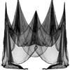 Leonshco Panno Spaventoso Halloween Decorazioni - Garza Nera di Halloween, Halloween garze per FESTIVITÀ per Decorare Porte, Corridoi, Terrazze, Finestre, Cancelli - Dimensioni 215 X 500 Cm