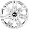 Volkswagen Radzierblenden Originali, Copricerchi in Plastica Resistente agli Urti, Brillantsilver, 14 Pollici, per Polo 6 (2G), 2G0071454AUWP