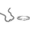 Diesel Collana girocollo da Uomo, in acciaio inox, lunghezza: 450 mm + 50 mm, larghezza: 32 mm, altezza: 15,5 mm, DX1433040 + T56Diesel Bracciale Uomo Gioielli Trendy cod. DX1432040