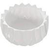 DRW Centro rotondo in ceramica bianco lucido 32 x 13 cm