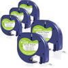 DOREE Nastro Compatibile Doree 91200 / S0721520 in Carta, 12 mm x 4 m, Nero su Bianco, Compatibile con Dymo LetraTag, Dymo LT-100H, LT-100H Plus, LT-100T, LT-100T Plus, LT100-H, 200B, QX-50, XM, XR