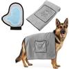 RoxNvm Asciugamano Cane, Asciugamano per Cani con Guanti per Lavare i Cani, Asciugamani per Cani 100 x 50 CM, Assorbe e Asciuga Rapidamente Asciugamani Microfibra, Guanto Pelo Gatto, per Cani e Gatti