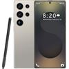 ULUCAN Smartphone S25 Ultra Pro 5G - 16 GB di RAM 1 TB di ROM | 7,3 HD AMOLED 144Hz | 108 MP principale 72 MP ultra-grandangolare | Snapdragon 8 Gen 3 | 8000 mAh | Android 14 | Sbloccato,Grey-1TB