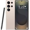 ULUCAN Smartphone S25 Ultra Pro 5G - 16 GB di RAM 1 TB di ROM | 7,3 HD AMOLED 144Hz | 108 MP principale 72 MP ultra-grandangolare | Snapdragon 8 Gen 3 | 8000 mAh | Android 14 | Sbloccato,Desert Gold-1TB