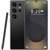 ULUCAN Smartphone S25 Ultra Pro 5G - 16 GB di RAM 1 TB di ROM | 7,3 HD AMOLED 144Hz | 108 MP principale 72 MP ultra-grandangolare | Snapdragon 8 Gen 3 | 8000 mAh | Android 14 | Sbloccato,Black-1TB