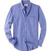 Alimens & Gentle Classic Camicia Uomo Abbottonata, Blu Marino a Quadri, L