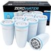 ZeroWater Cartuccia di Ricambio del Filtro (confezione da 8) Plastica priva di BpA e certificato per la Riduzione di Piombo e Altri Metalli Pesanti