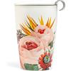 Tea Forte Jubilee KATI - Infusore per tè in ceramica con coperchio e infusore in acciaio inox