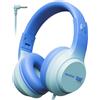 awatrue Cuffie per Bambini con Cavo, Limitazione del Volume 74/85/94 dB Cuffie per Bambini, Jack da 3,5 mm, Design Pieghevole, Cuffie On-ear per Ipad, Tablet, Scuola, Viaggio (Blu)