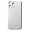 Smartex® Vetro copribatteria per scocca Posteriore Big Hole Compatibile con iPhone 14 PRO Max | Senza Logo (Bianco)