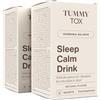 Tummy Tox Sleep Calm Drink, 30 Bustine | Bevanda Rilassante con L-Teanina, GABA, Magnesio, Vitamina B6 & Manganese, Senza Melatonina
