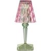 Kartell Battery, Lampada da tavolo a batteria, H 30 cm, Rosa/Menta