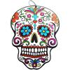 WELL HOME MOBILIARIO & DECORACIÓN Ciondolo decorativo teschio floreale stile giorno dei morti per Halloween