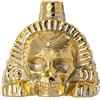 DYLYMX Fischietto della morte azteco - 125 decibel, vero fischietto da guerra urlante, teschio dal suono umano autentico e ad alto volume per Halloween e il Giorno dei Morti (oro)