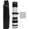Fydun Teleobiettivo Lente Zoom Impressionante 420-800mm F8.3 Lente Manuale per la Fotografia Paesaggistica a Mirrorless (WHITE)
