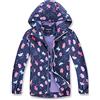 MGEOY Giacca antipioggia per ragazze, leggera, impermeabile, con cappuccio, foderata in cotone, giacca a vento per bambini da 4 a 12 anni, Gatto blu., 5-6 Anni