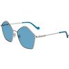 Liu Jo LJ129S 42946 Occhiali da Sole, 717 Shiny Gold, 57 Unisex-Adulto