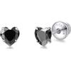 limerencia G23 Orecchini Titanio con Retro a Vite, Orecchini Anallergici Donna Uomo con Zircone Cubica Nichel Free per Orecchie Sensibili