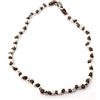 Spadarella Gioielli Spadarella spadino bracciale con pepite in argento 925 di diametro 3 mm e cotone nautico tortora/marrone.Fatto a mano.Unisex.Lunghezza 19 cm.