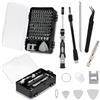 Generico PUNTAPRO - Kit Cacciaviti Precisione 116 Pezzi - Set Punte Magnetiche per Riparazioni Elettroniche, Smartphone, Laptop, Console, Orologi - Snodo Flessibile, Accessori Completi, Custodia Compatta