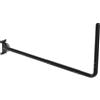 PRUBOVI Staffa a muro per antenna a palo regolabile, con gomito a 90°, tubo di prolunga e dadi di fissaggio. Adatta per antenne TV esterne e amplificatori WiFi Starlink (nero)