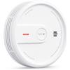 X-Sense Rilevatore di fumo, allarme antincendio compatto con batteria da 10 anni, indicatore LED e pulsante silenzio, modello XS0E-SN, confezione da 1