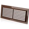 ABOUT VENT 300x130mm Griglia Ventilazione in Plastica ABS Marrone - Griglie Aerazione Rettangolari