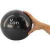 U can Letcmoi U can Pelota para Pilates, Barra Yoga y Fitness UCAN Chica 20-25 cm Color Negro para Ejercicios de bajo Impacto Entrena en casa gimasia Ritmica Negra