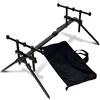 A&N Rod Pod - Supporto per canna da pesca per 3 canne da pesca con custodia