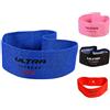 ULTRA FITNESS New hip Flex Circle Premium stretch fabric, latex free for pilates, yoga and ideal physiotherapy band, Pink, S/M