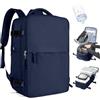 SZLX Zaino Ryanair 40x30x20 Sottovuoto Zaino da Viaggio 40x30x20 Wizzair Bagaglio a Mano 40x20x25 Borse da Cabina per Easyjet 45x36x20 Donna con USB Adatto a PC da 14 Pollici, Valigia Blu navy
