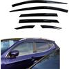 AUTO CLOVER Autoclover - Set di deflettori d'aria per Nissan Qashqai 2014 + (6 pezzi), colore: fumé