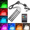 VIFERR Striscia LED Auto Interni 48 Luci LED Interne per Auto con Musica ad Attivazione Sonora Kit di Illuminazione Musicale a LED 12V per Interni