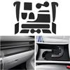 CDEFG Compatibile con Hyundai Kona SX2 Hybird 2024 2025, tappetini in gomma antiscivolo per auto, tappetino Kona 2024, accessori (SX2, cambio manuale/automatico nero [benzina])