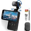 ORDRO M5 5K - Fotocamera da Vlogging con Stabilizzatore a 3 assi, angolo ultra ampio di 120°, visione notturna a infrarossi, schermo IPS girevole da 3,5, piccola videocamera da Vlog con scheda SD da