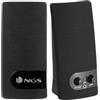Ngs Altoparlanti NGS 2.0 potenza in uscita 2+ 2 (4W RMS, 200W PMPO colore grigio nero) [SB150]