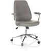 HJH Office Home Office Executive Chair THEO I Sedia girevole in similpelle con schienale ergonomico, grigio, 729451
