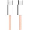 APM Cavo USB C a USB C PD, ricarica rapida 60W, nylon intrecciato rosa, cavo USB tipo C, cavo per iPhone 16 Pro Max 15 Galaxy S24 Ultra S23 A55 A35 iPad Pro Air MacBook Steam Deck (1M), 600413
