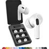 AutoLine Pro Foam Masters - Auricolari in memory foam per AirPods Pro di prima e seconda generazione, 3 paia, nuova versione 4.0, Black Magic, comodi, sicuri, migliore cancellazione del rumore, auricolari di