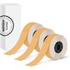 ORGSTA Etichette Adesive autoadesive piccole per S001 | 15mm x 7M x 3 Roll, Arancione