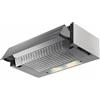 Generico TECNO-WIND K104R0078, Cappa Integrata Incasso Sottopensile, Estraibile,Verniciato Metal Grey, Classe D, Illuminazione LED, Misure cm 90x30x15