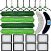 JoyBros Parti di ricambio accessori specifici per aspirapolvere iRobot Roomba Combo 10 Max J9 J7+/Plus: 2 spazzole laterali in microfibra, 8 filtri X8, spazzole a rullo X8