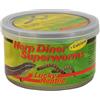 Lucky Reptile Herp Diner Superworms 2 x 35g - Camole della Farina XXL cotti con Calcio - Cibo per pogona Fresco dalla lattina - Cibo per Uccelli con Osso di Seppia - Vermi, Cibo per rettili