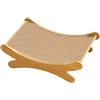 Generico Tiragraffi Per Gatti 2 In 1 Con Cuccia - Letto Graffiatoio In Legno/Sisal Per Interno/Esterno, Protezione Mobili, 50x33x16cm, 740g