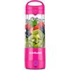 nutribullet Portable NBP003BP, Frullatore Portatile con Tazza Isolante da 475ml, Lama 4 Punte, Tazza in Tritan, 15 Cicli di Autonomia, Inclusi Coperchio e Cannuccia, Ricarica USB-C, Rosa