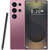 ULUCAN Smartphone S25 Ultra Pro 5G - 16 GB di RAM 1 TB di ROM | 7,3 HD AMOLED 144Hz | 108 MP principale 72 MP ultra-grandangolare | Snapdragon 8 Gen 3 | 8000 mAh | Android 14 | Sbloccato,Rose Gold-1TB