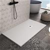 OLIMPO DOCCE - Piatto doccia in marmo resina Bianco pietra cemento PLUS - 120x140