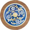 Villa d'Este Home Tivoli 1996 Mattonella decorativa 20 cm in ceramica e bambù, Sicilia